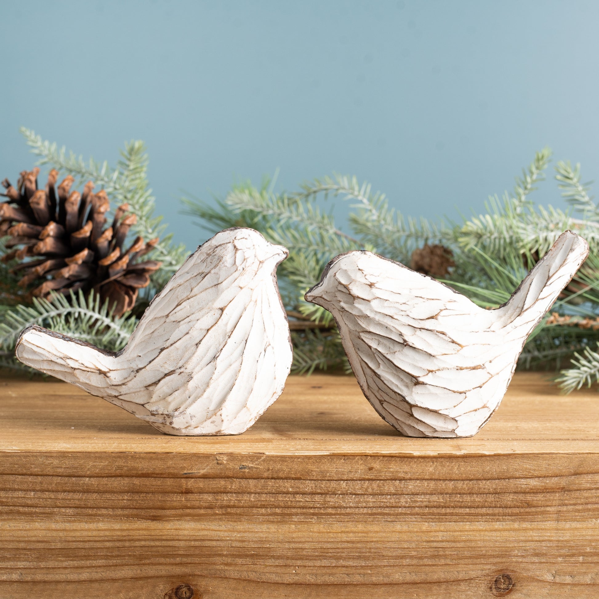 Carved Bird Figurine (Set of 4) alternate view 2