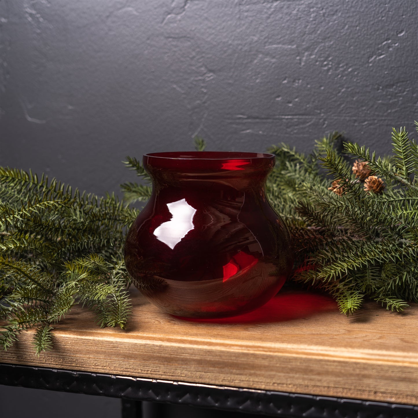 Red Glass Vase (Set of 2) alternate view 2