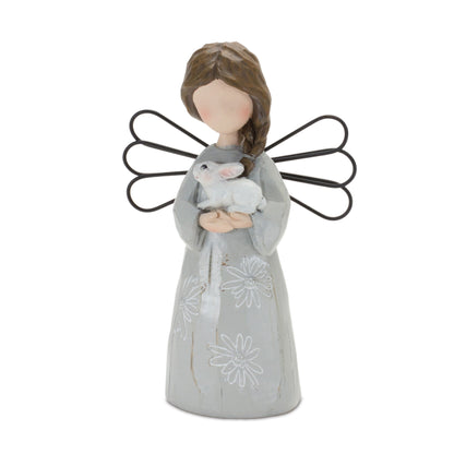 Floral Etched Angel Figurine (Set of 3) alternate view 5