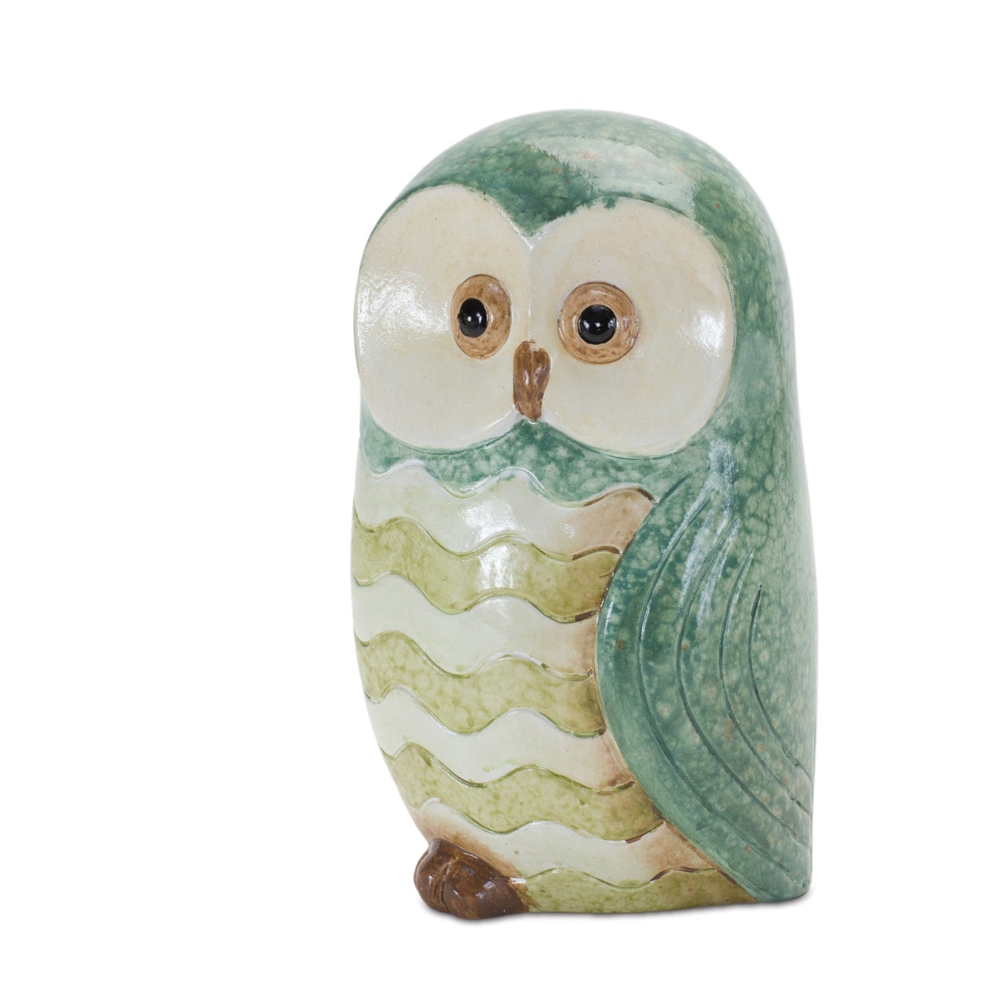 Terra Cotta Owl Figurine (Set of 3) alternate view 6