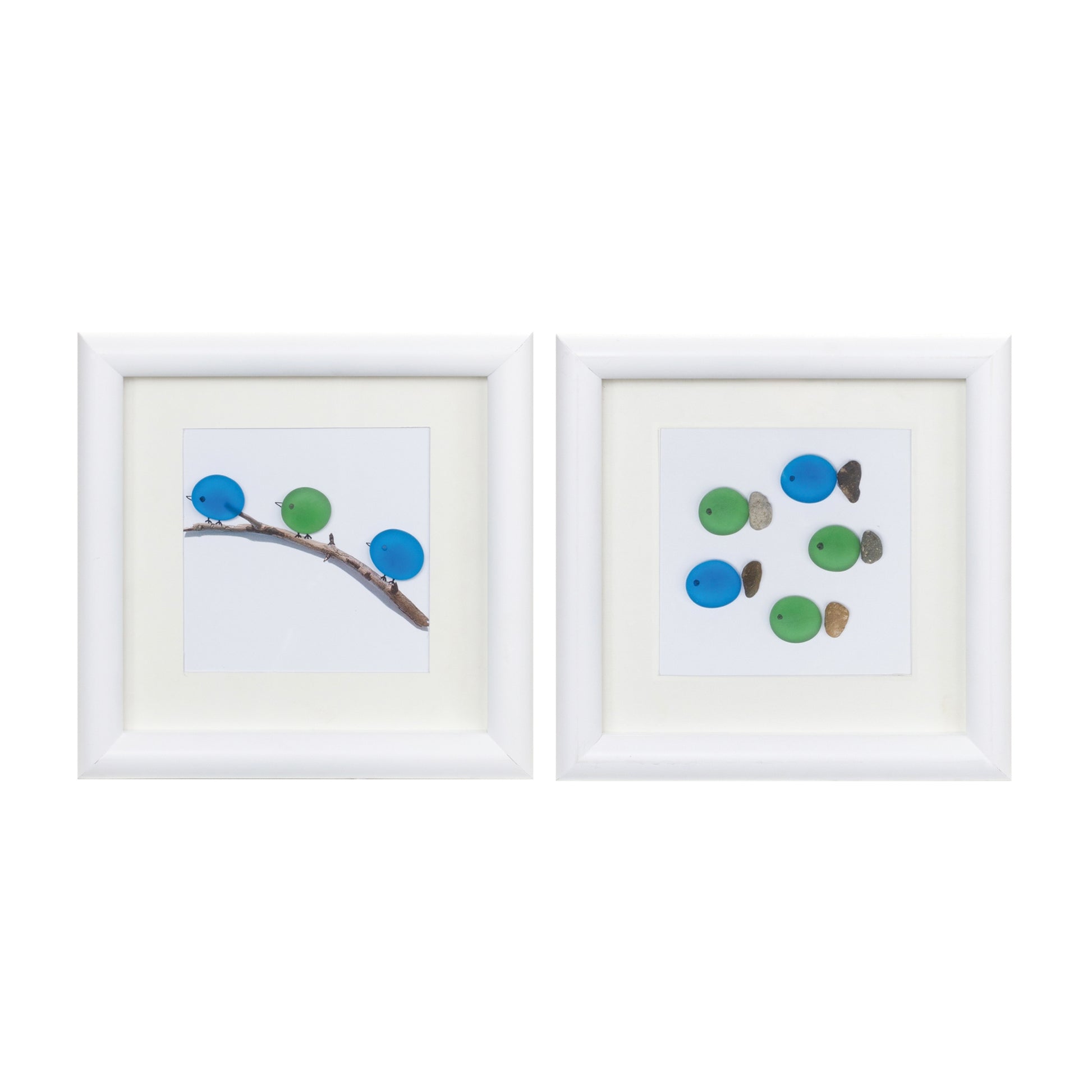 Bird and Fish Wall Art (Set of 2)