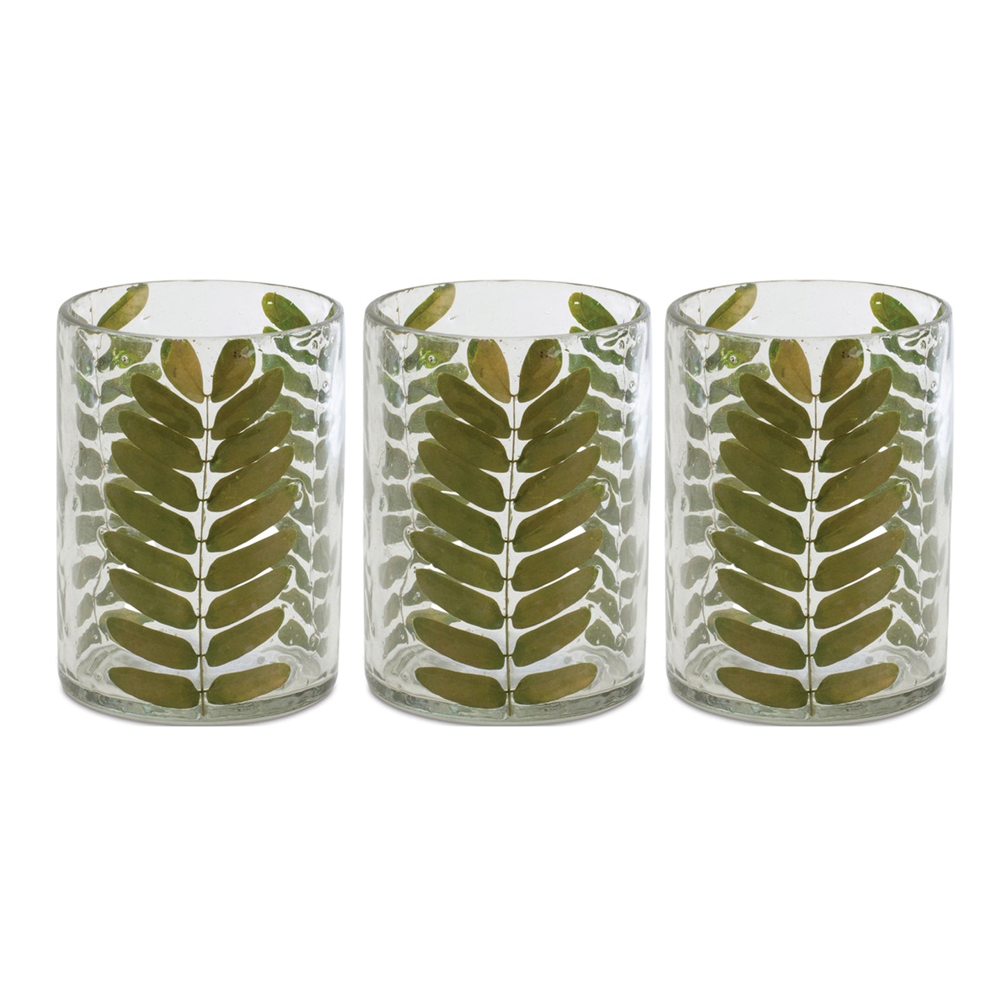 Dried Leaf Glass Candle Holder (Set of 3) alternate view 3