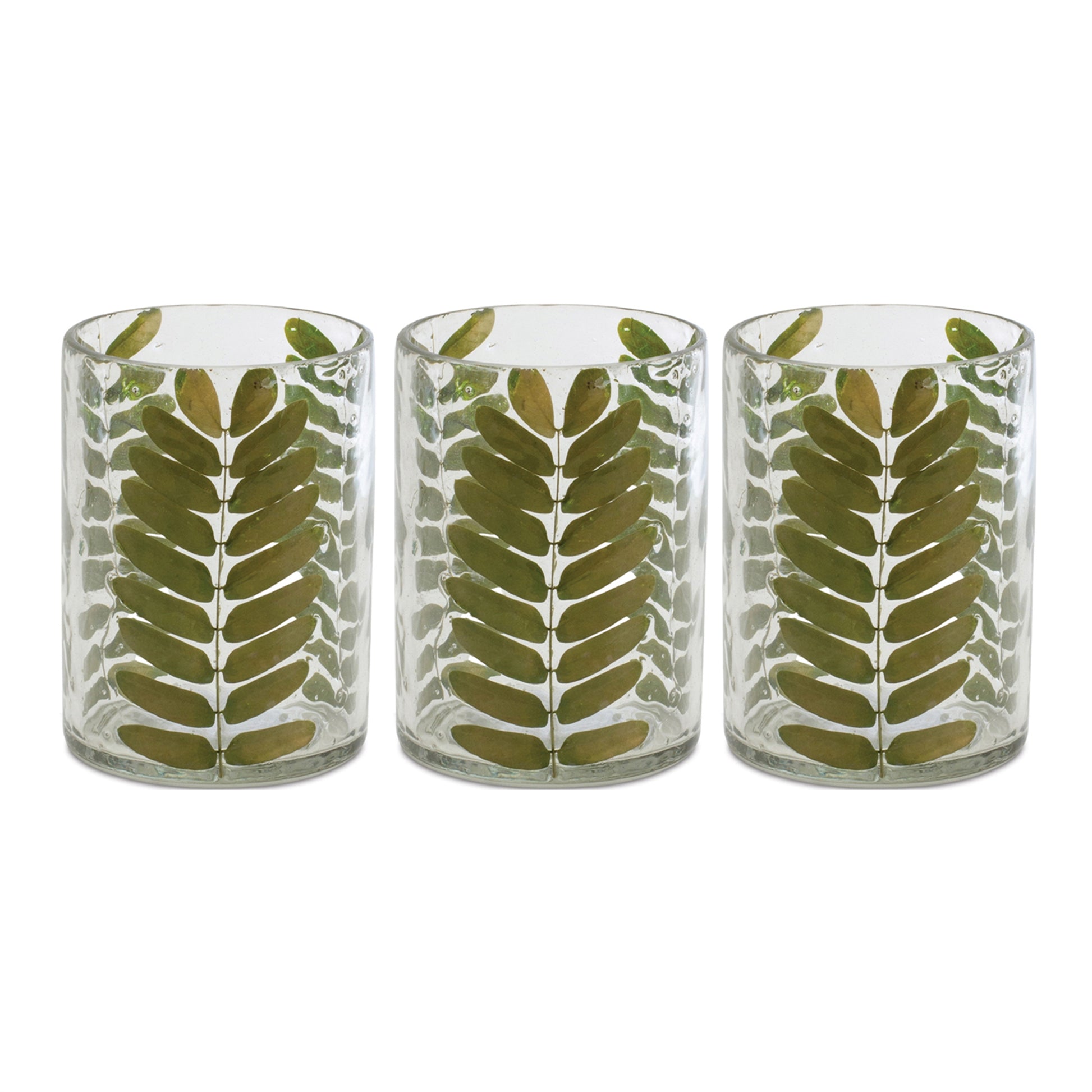 Dried Leaf Glass Candle Holder (Set of 3) alternate view 3