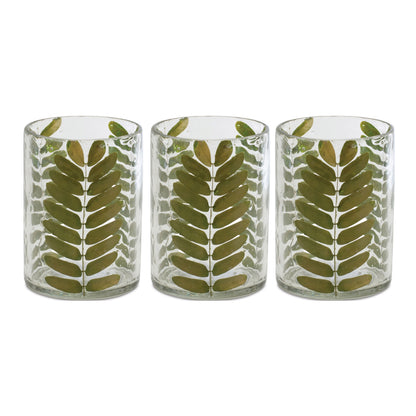 Dried Leaf Glass Candle Holder (Set of 3) alternate view 3
