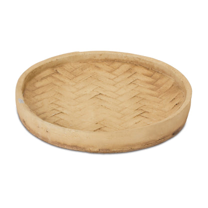 Woven Pattern Cement Tray (Set of 2) alternate view 3