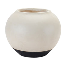 Two Tone Ceramic Vase 8.75"D