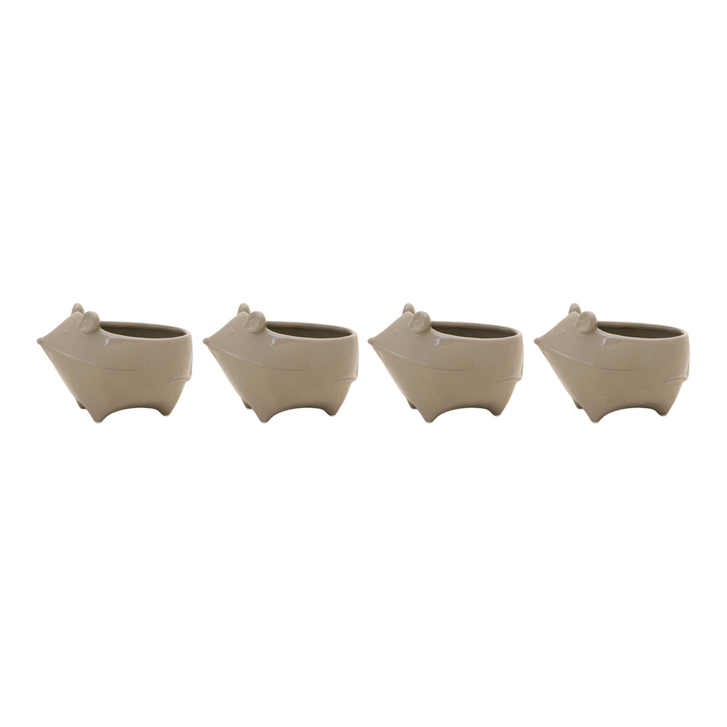 Ceramic Mouse Planter (Set of 4) alternate view 2