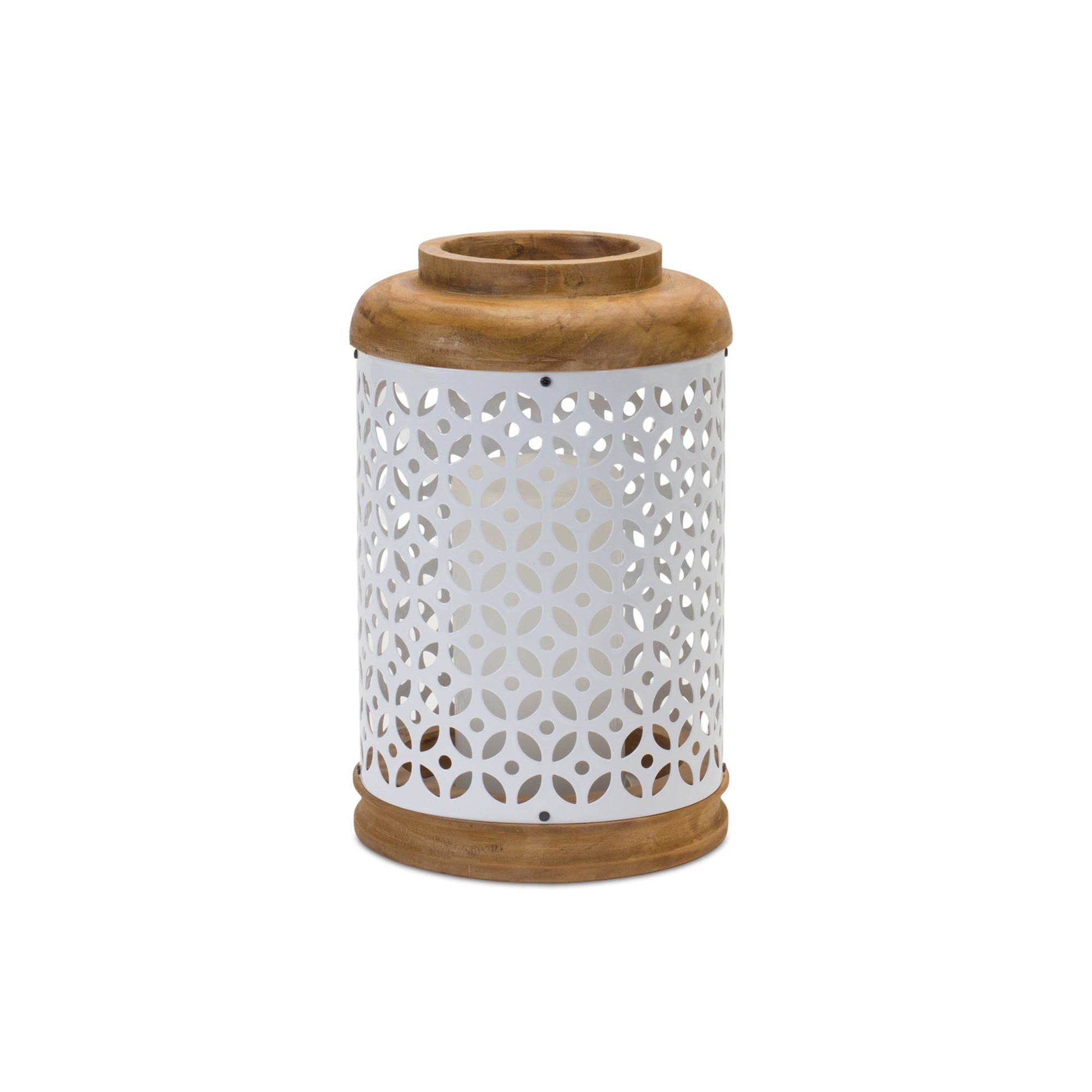 Geometric Punched Metal Lantern (Set of 2) alternate view 2