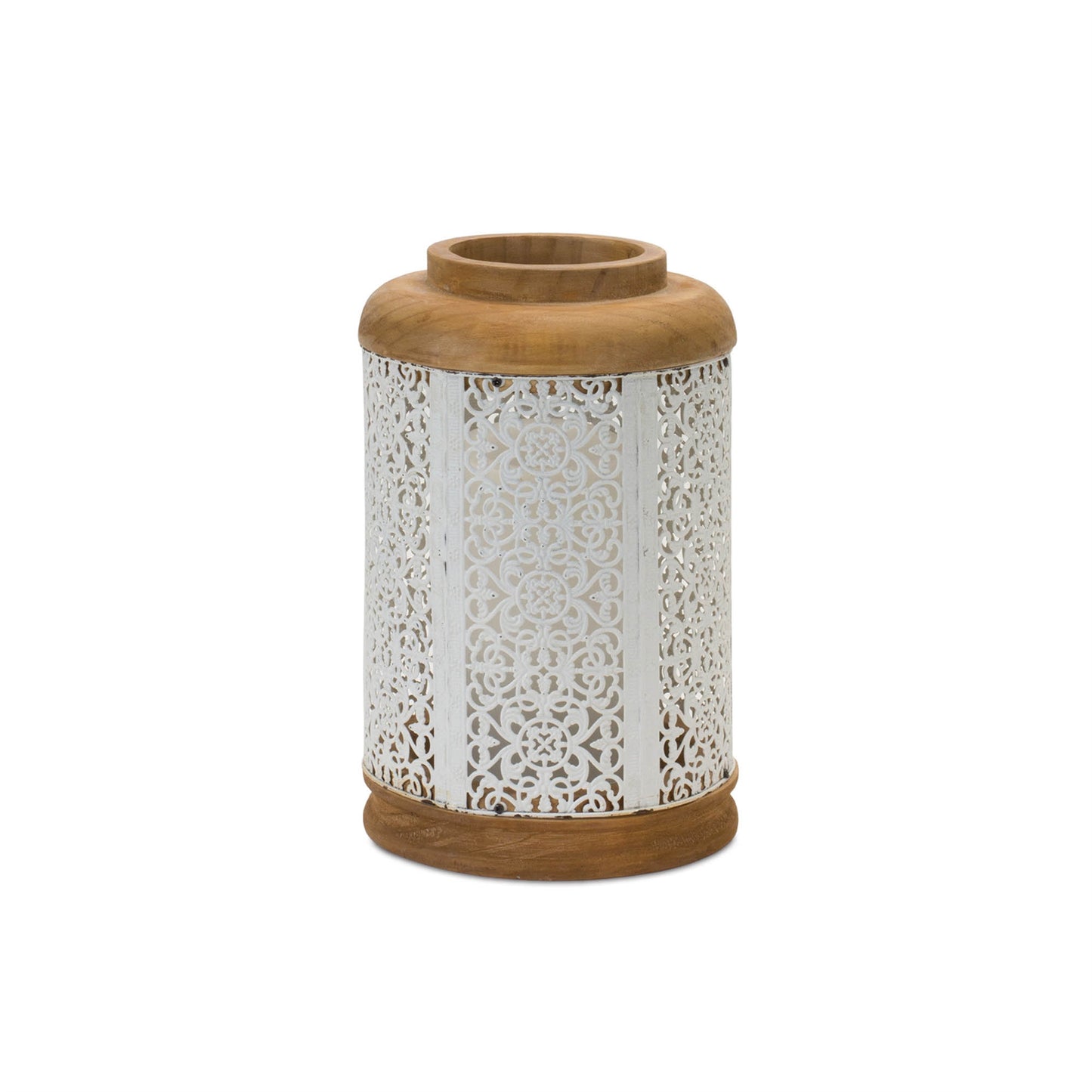 Geometric Punched Metal Lantern (Set of 2) alternate view 3