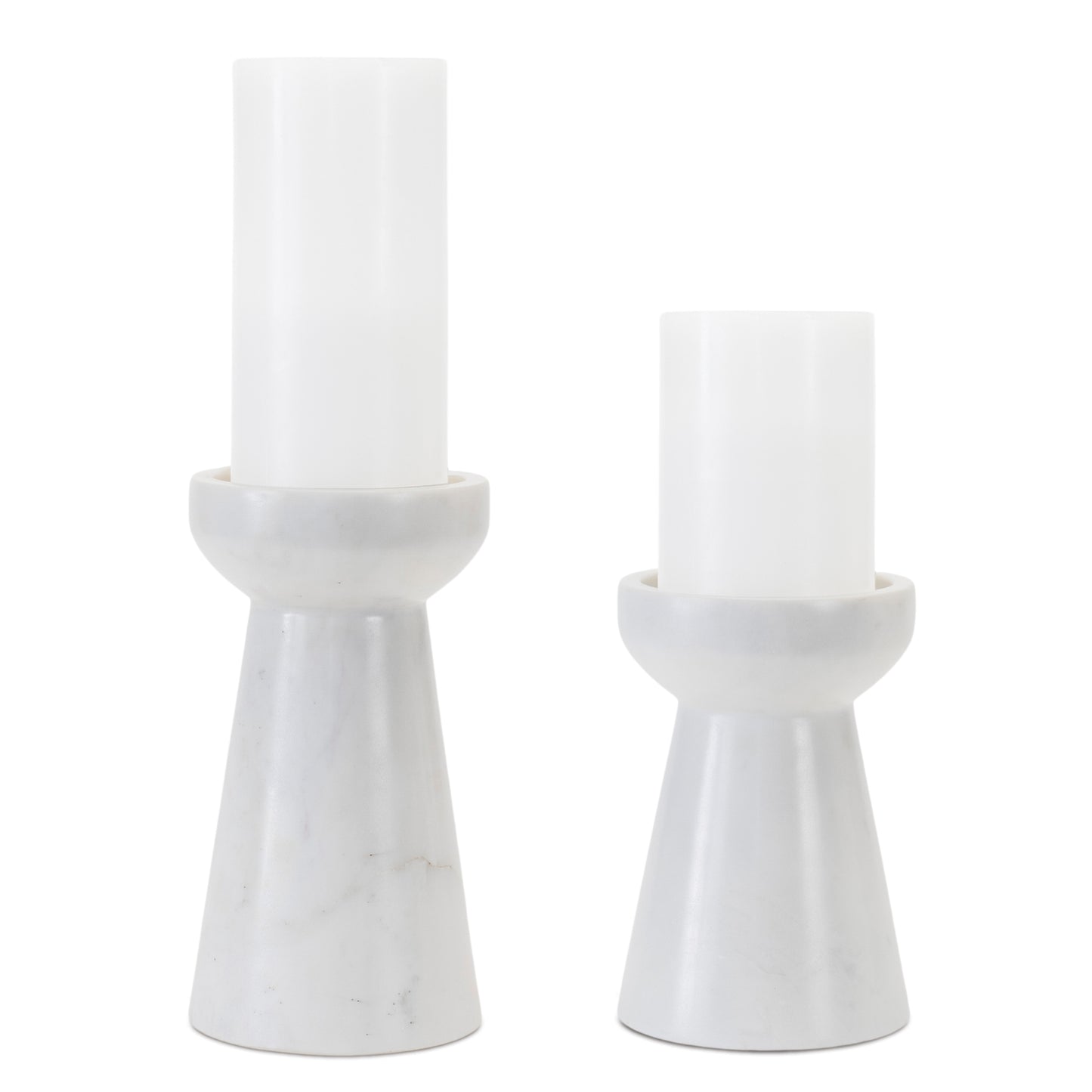 Modern Marble Candle Holder (Set of 2) alternate view 3