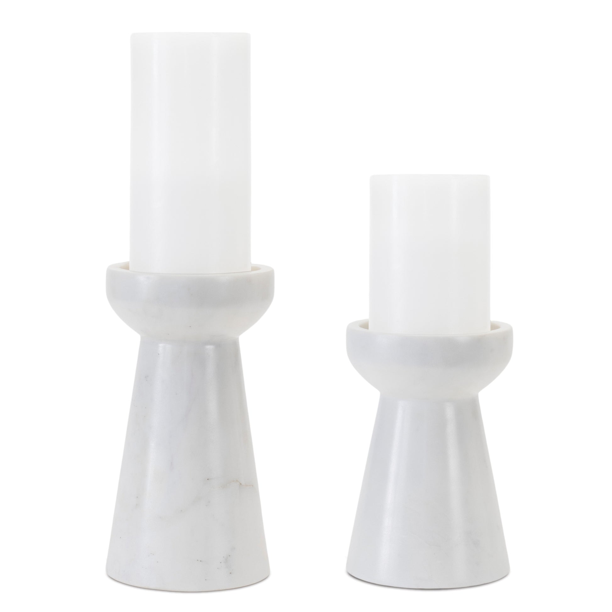 Modern Marble Candle Holder (Set of 2) alternate view 3