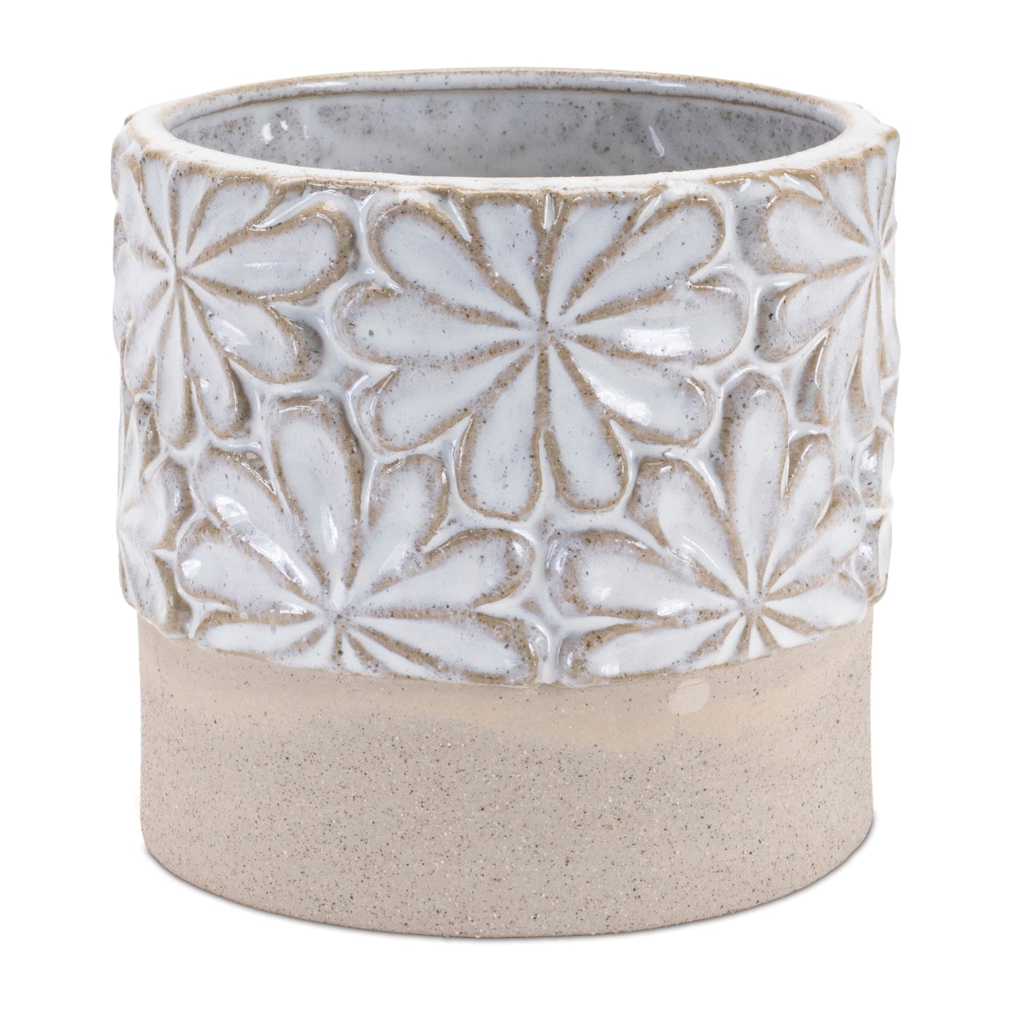 Ceramic Floral Planter (Set of 2) alternate view 3