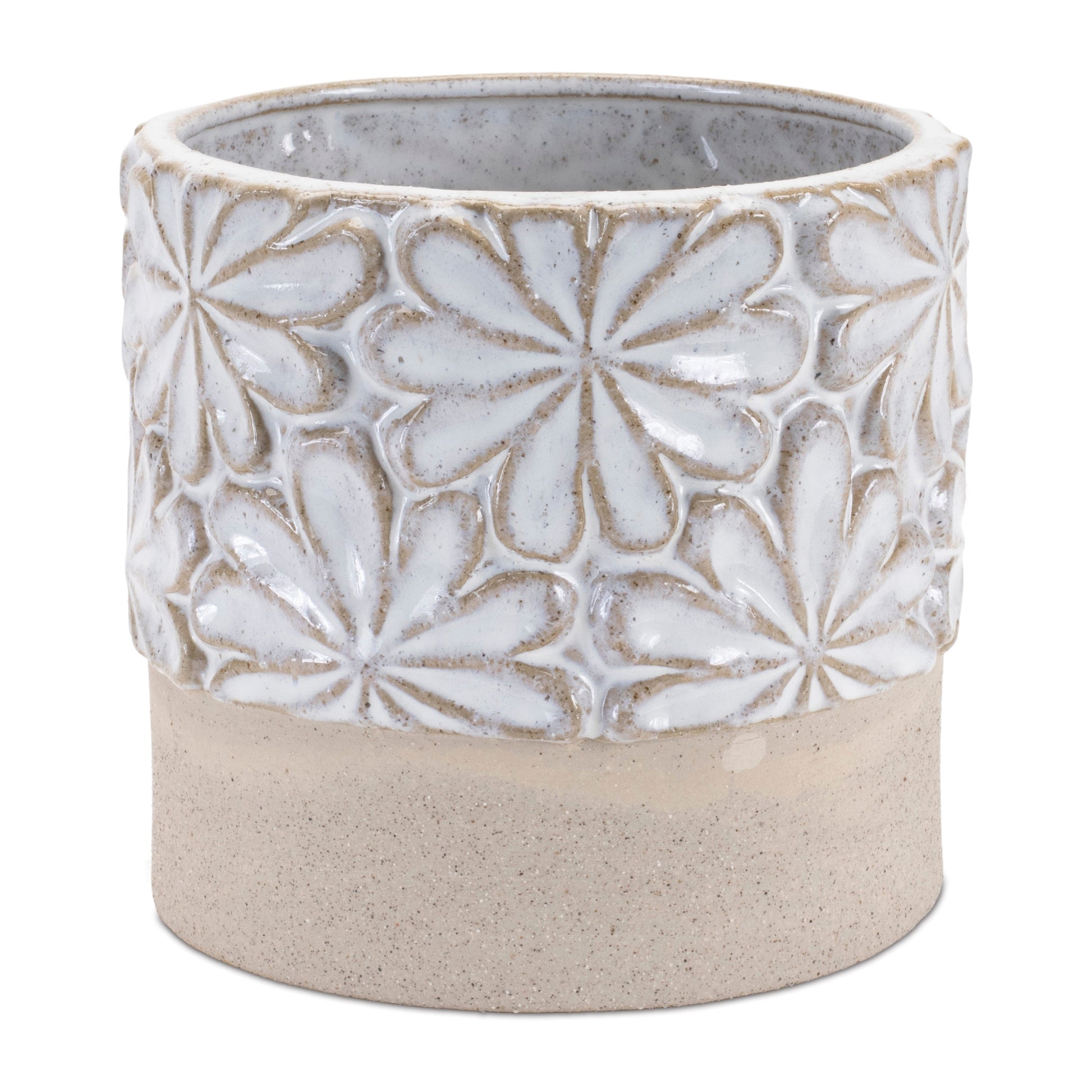 Ceramic Floral Planter (Set of 2) alternate view 3