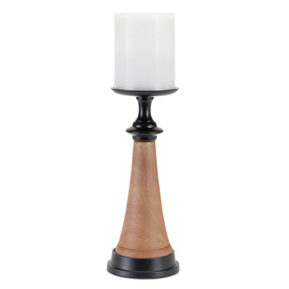 Tapered Wood and Metal Candle Holder (Set of 2) alternate view 3