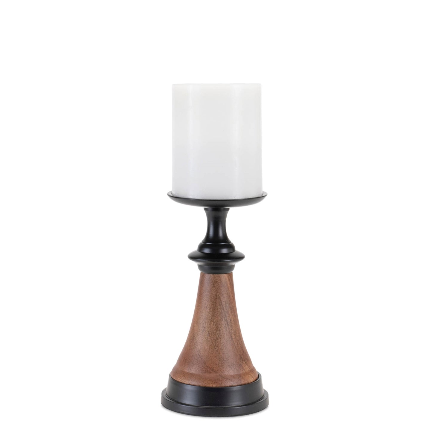 Tapered Wood and Metal Candle Holder (Set of 2) alternate view 4