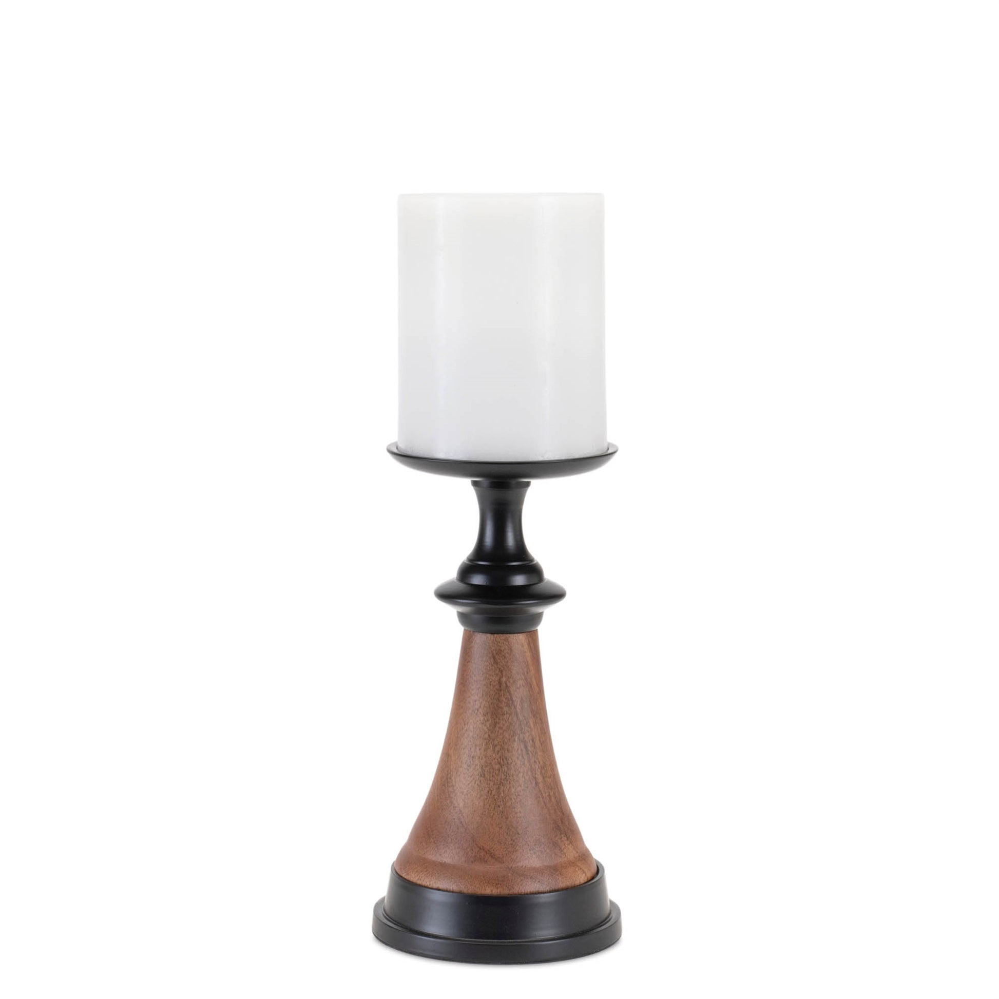 Tapered Wood and Metal Candle Holder (Set of 2) alternate view 4