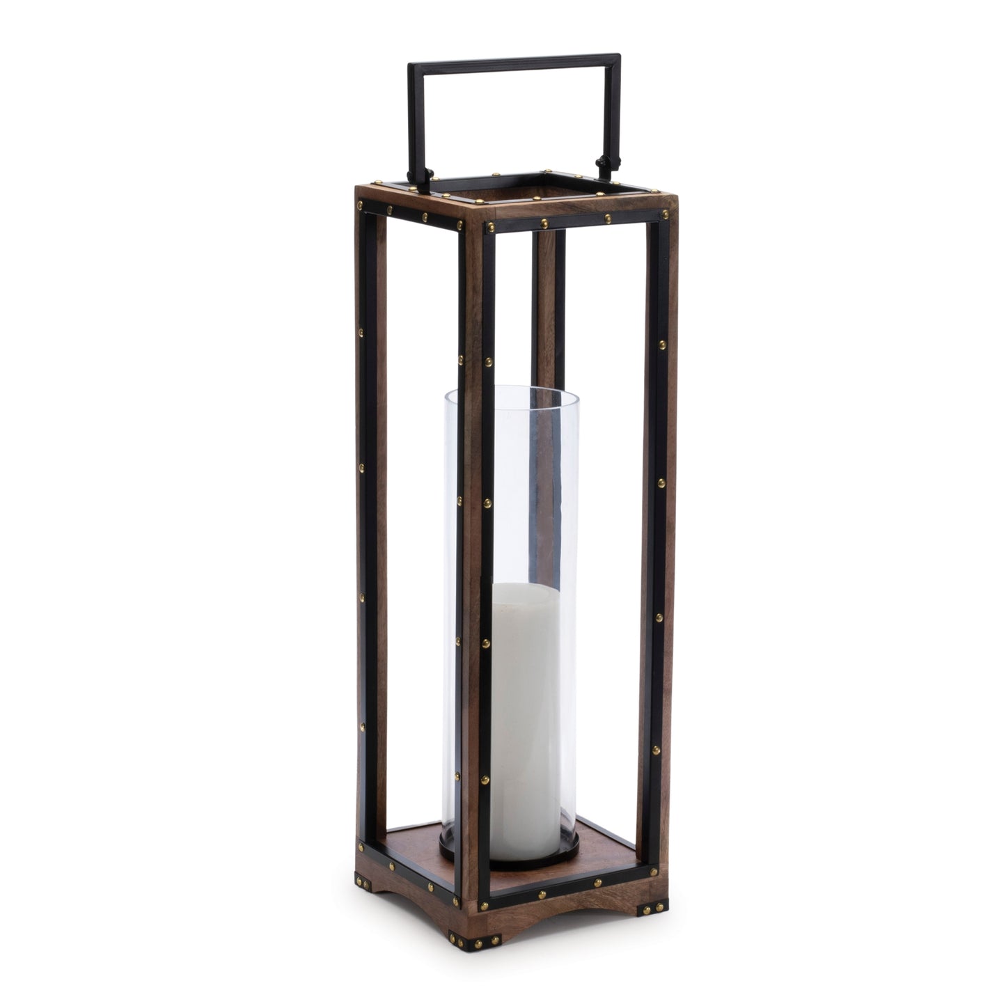 Framed Candle Holder with Rivet Detail 25.25"H alternate view 2