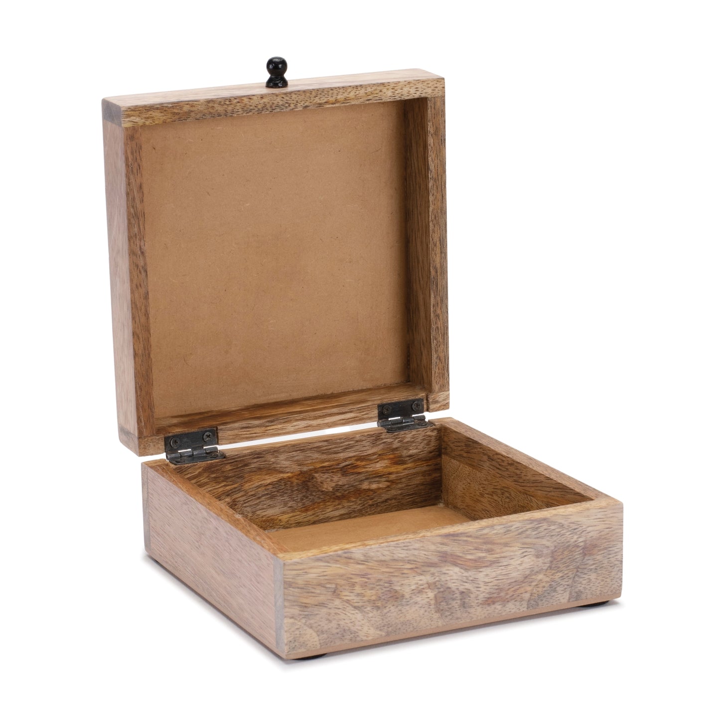 Mango Wood Box with Art Deco Lid 6.5"W alternate view 2