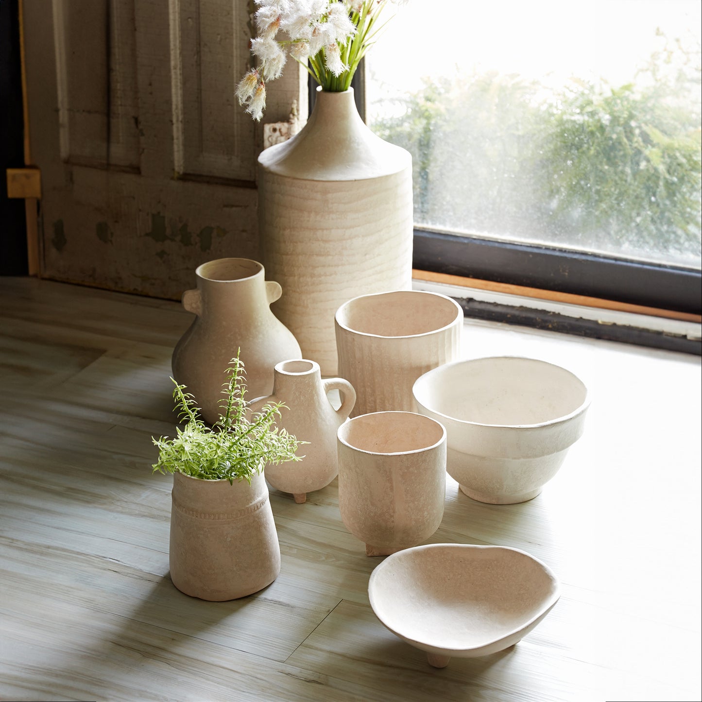 Recycled Paper Chalk Vase 7"H alternate view 4