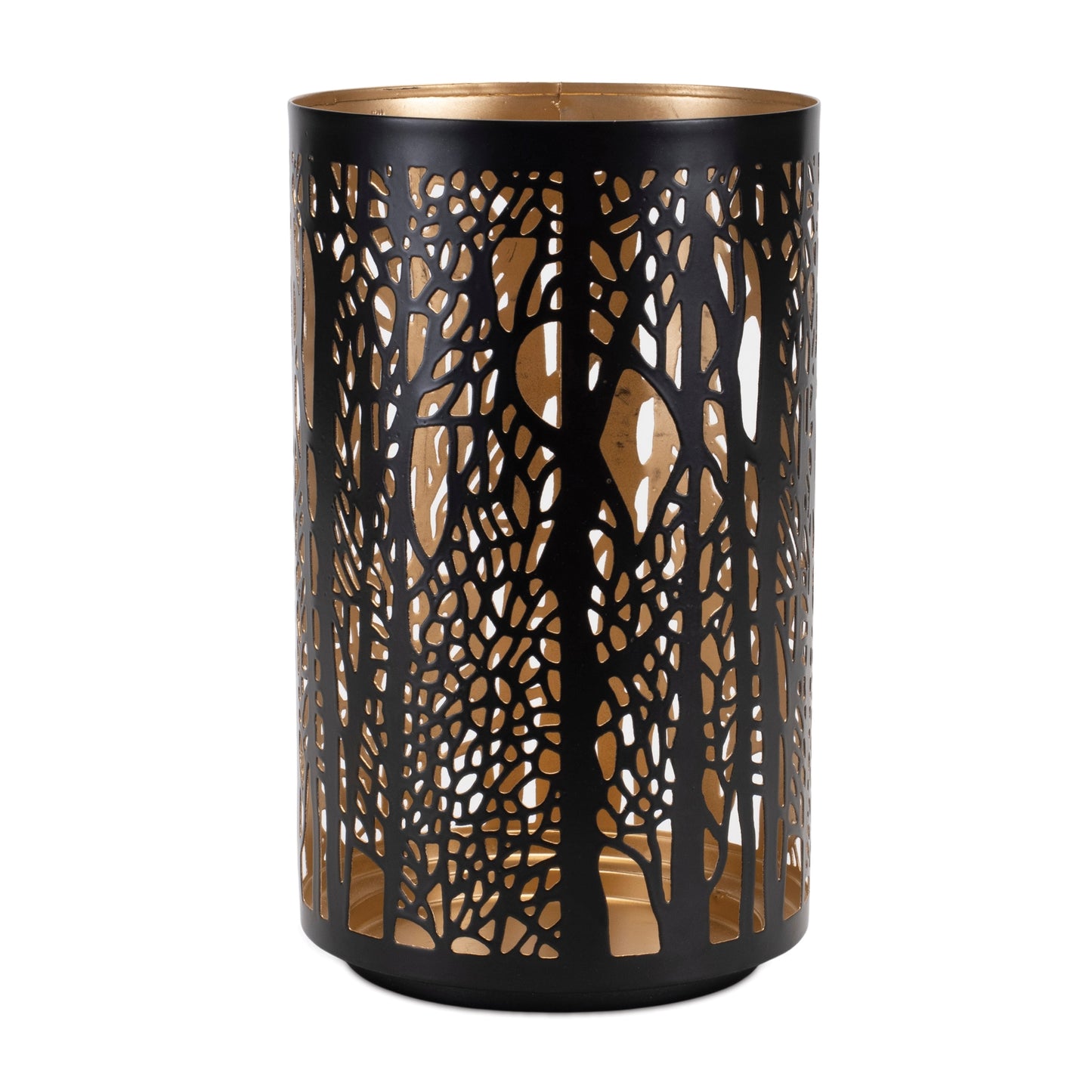 Forest Trees Punched Metal Candle Holder (Set of 2) alternate view 3