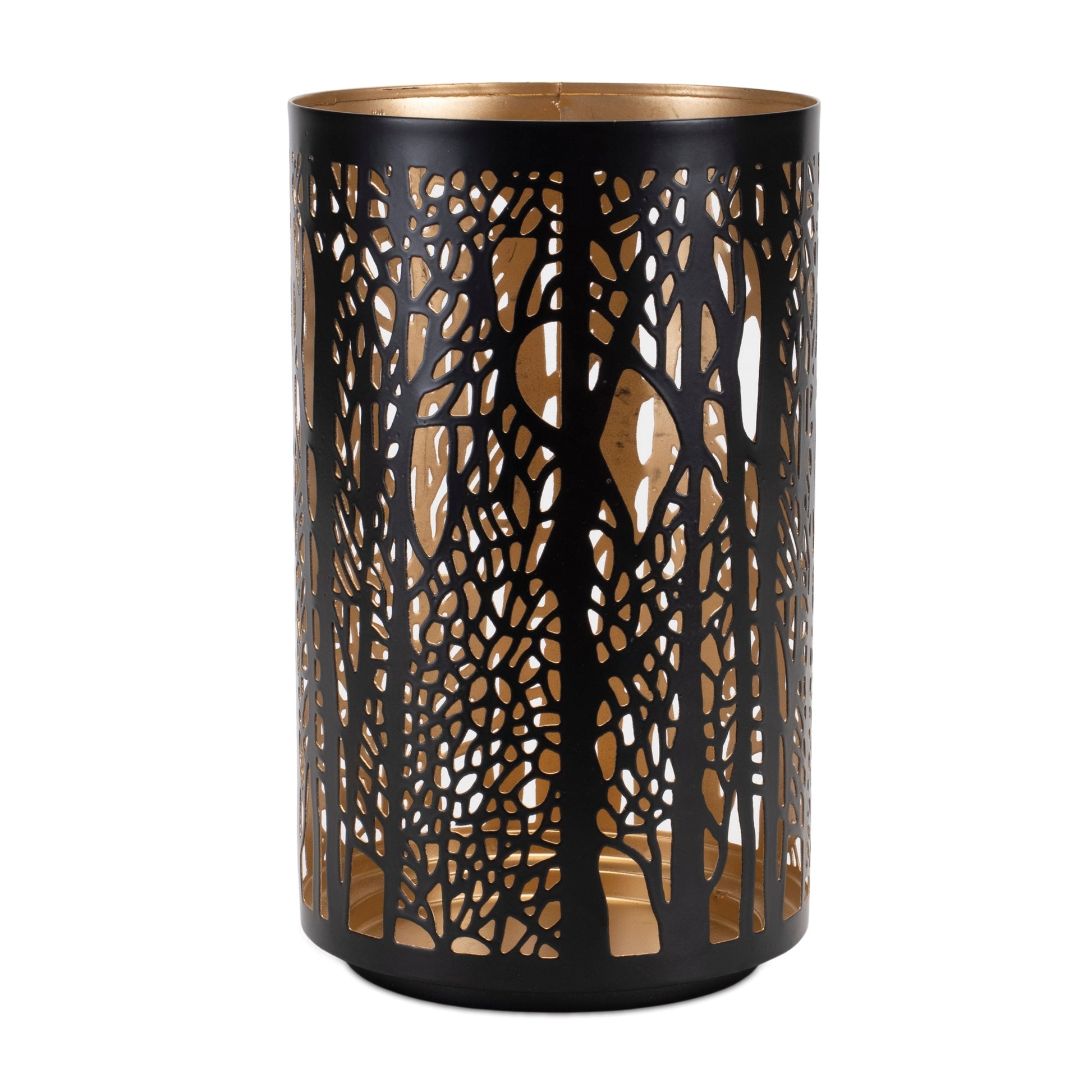 Forest Trees Punched Metal Candle Holder (Set of 2) alternate view 3