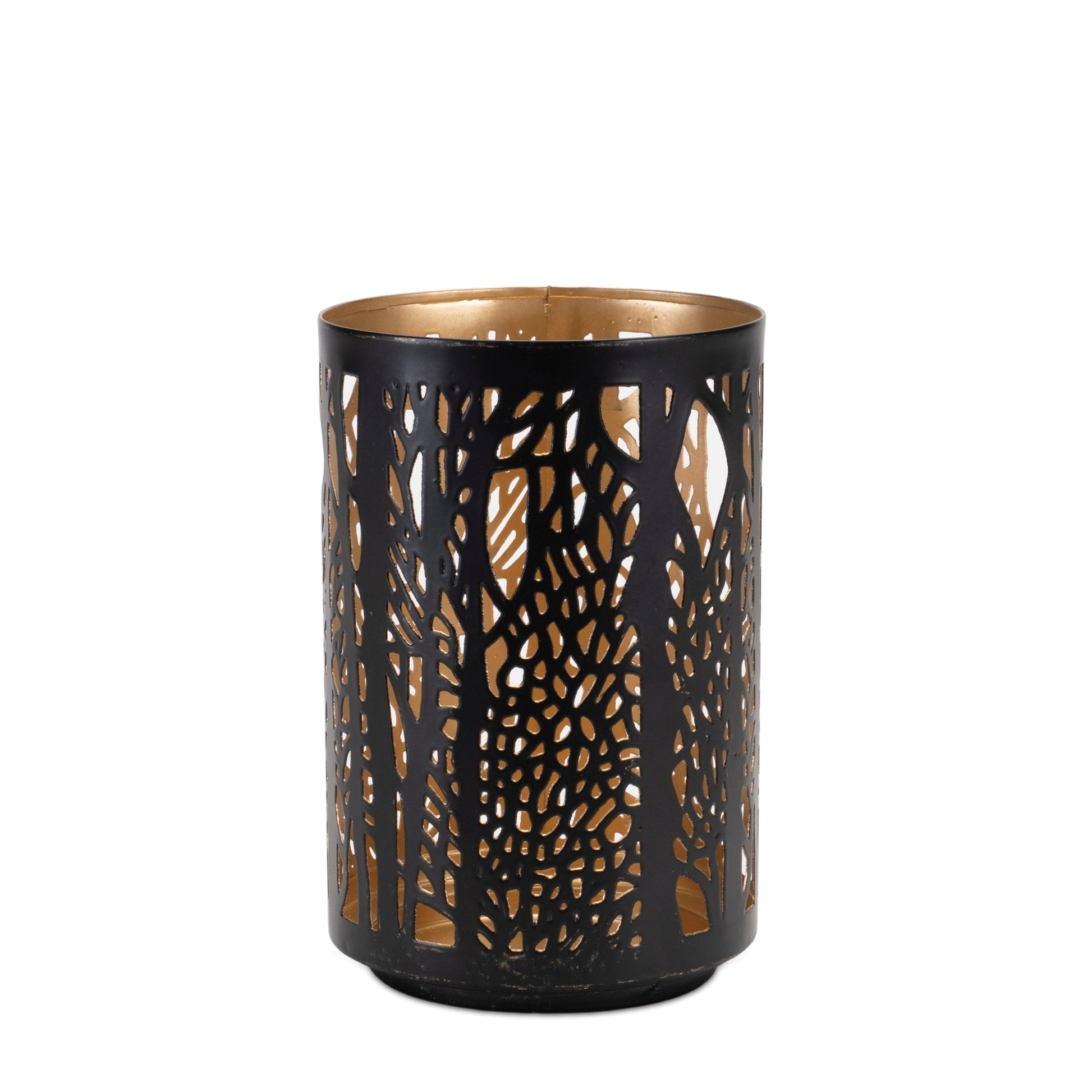 Forest Trees Punched Metal Candle Holder (Set of 2) alternate view 4
