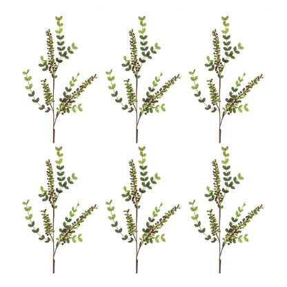 Variegated Red Berry Foliage Spray (Set of 6) alternate view 3