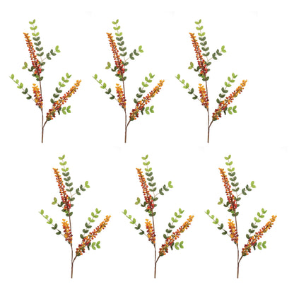 Orange Berry Foliage Spray (Set of 6) alternate view 3