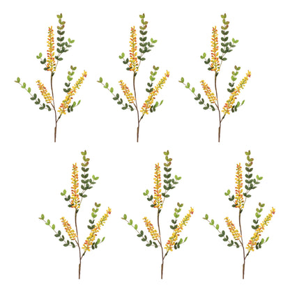 Yellow Berry Foliage Spray (Set of 6) alternate view 3