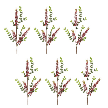 Burgandy Berry Foliage Spray (Set of 6) alternate view 3
