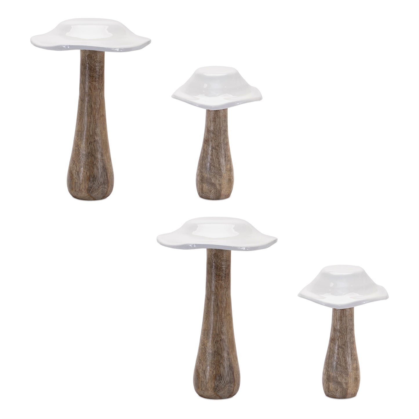 Wood Mushroom Decor (Set of 4) alternate view 4