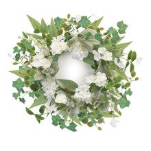 Mixed Floral and Foliage Candle Ring 17.5"D alternate view 2