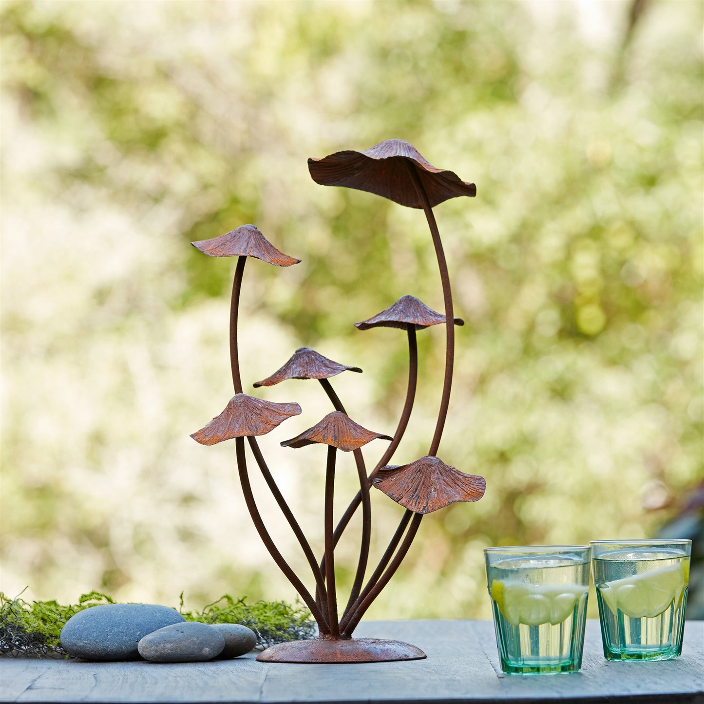 Bronze Metal Mushroom Garden Accent 17"H alternate view 2