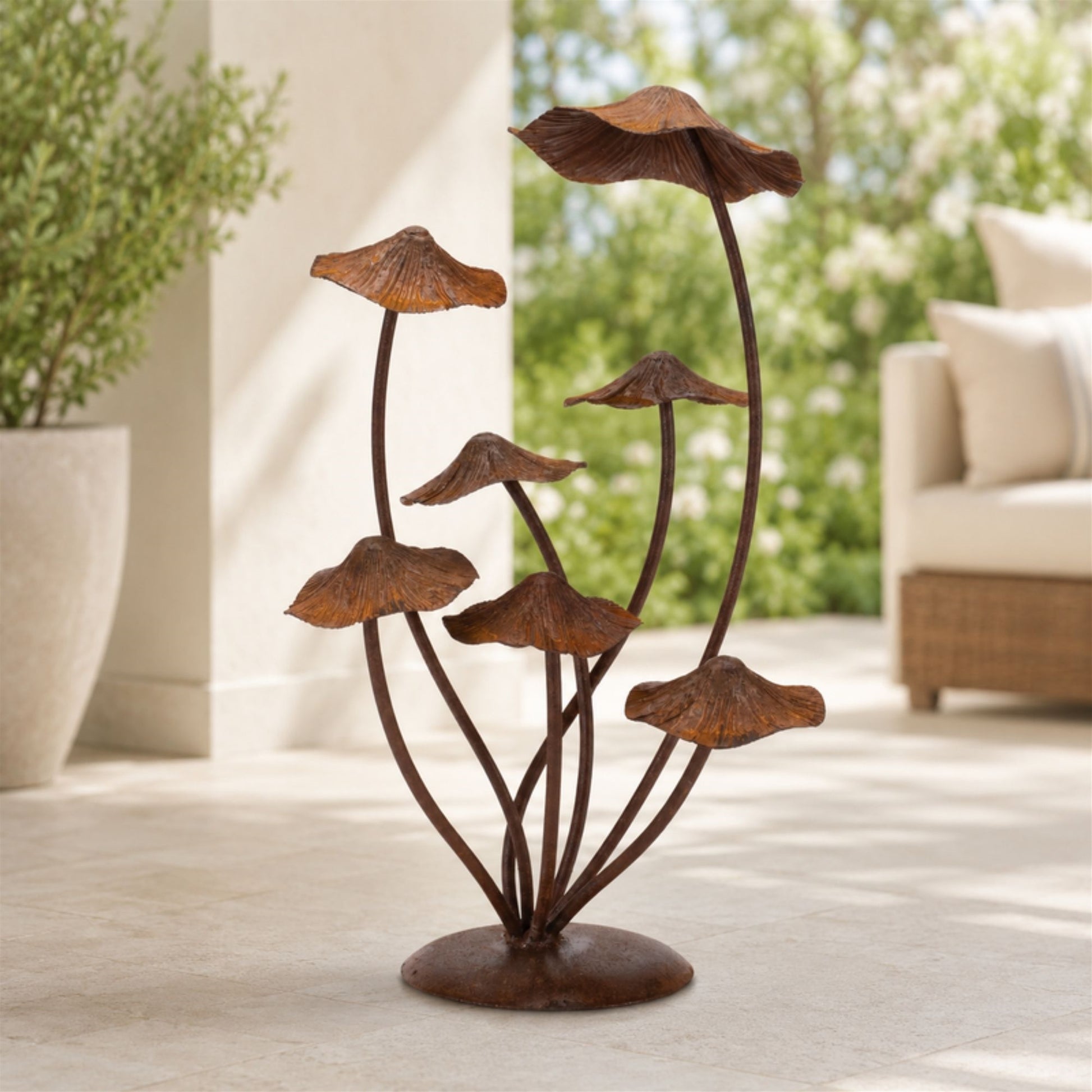 Bronze Metal Mushroom Garden Accent 17"H alternate view 3