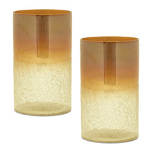 Gold Ombre Crackle Glass Vase (Set of 2) alternate view 2