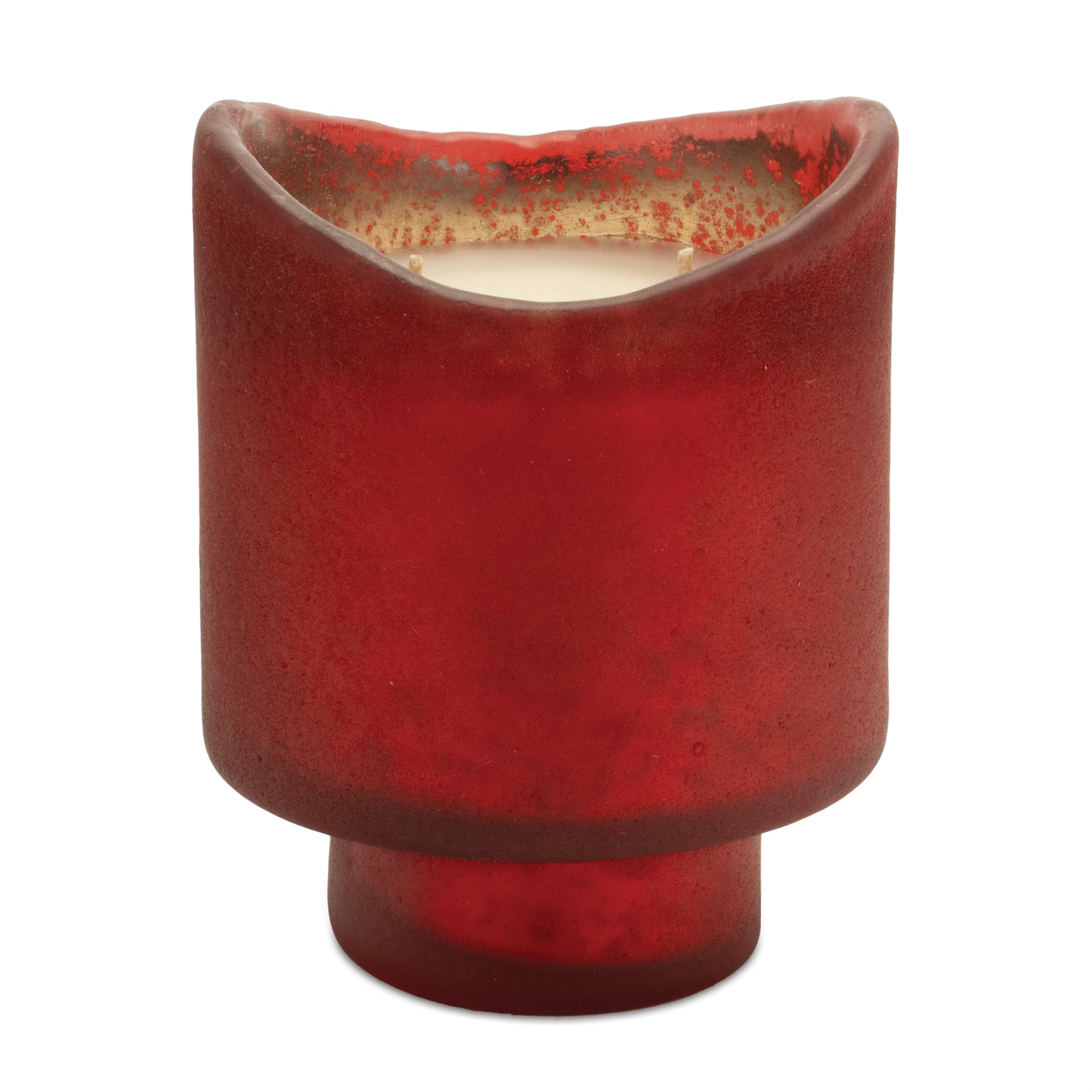 Wassail Scented Soy Candle with Frosted Glass Holder (Set of 2) alternate view 3