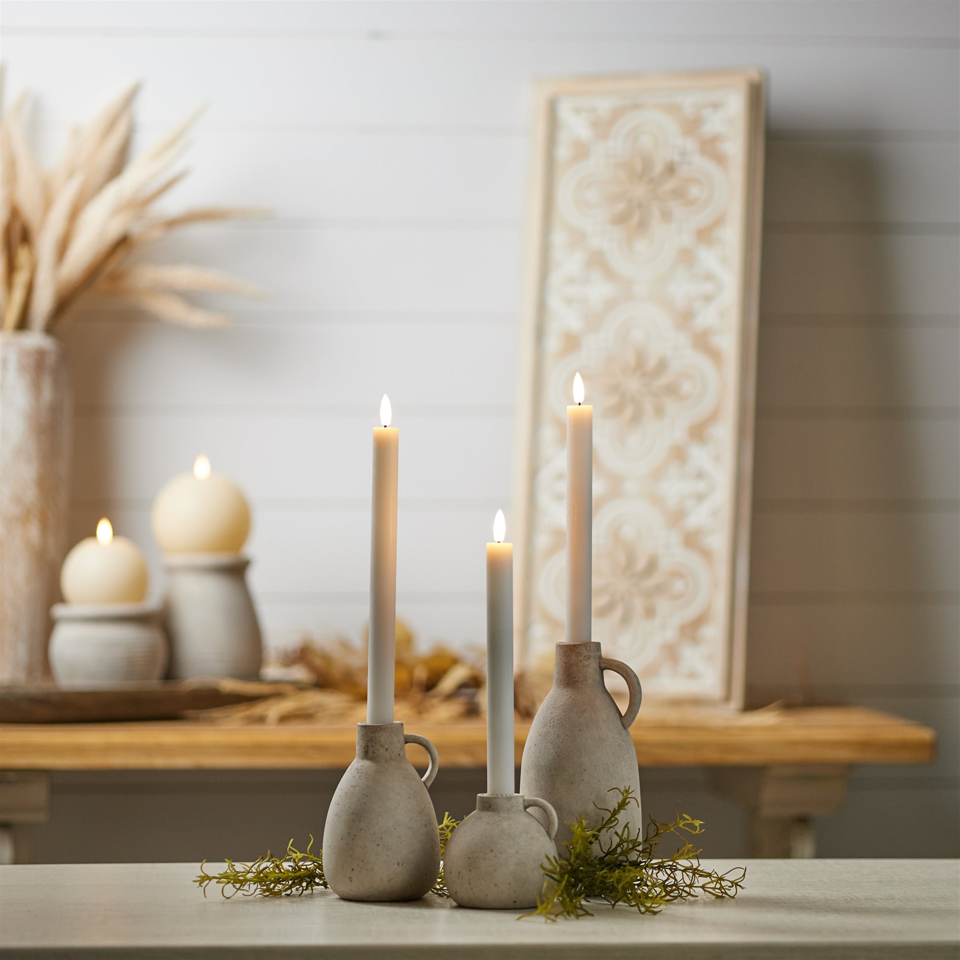 FIA Wick White Taper Candle (Set of 2) alternate view 5