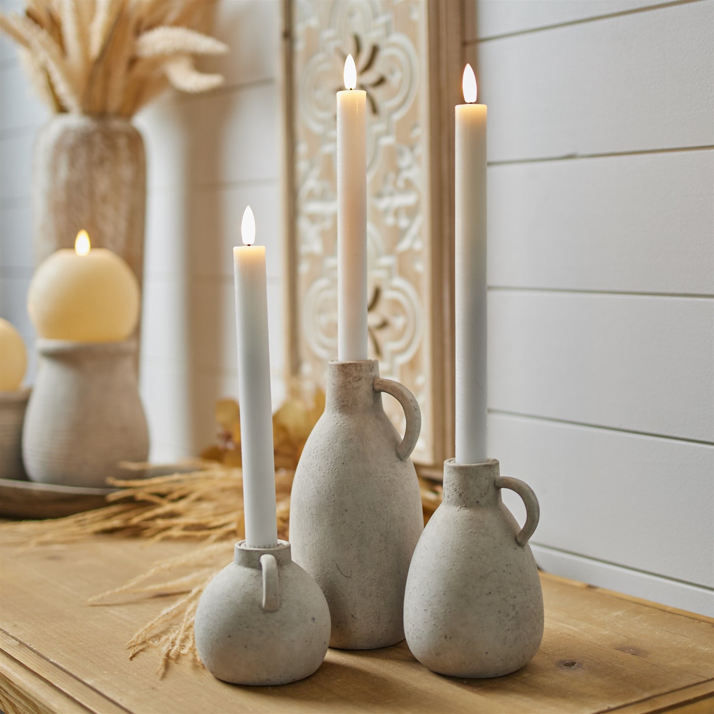 FIA Wick White Taper Candle (Set of 2) alternate view 6