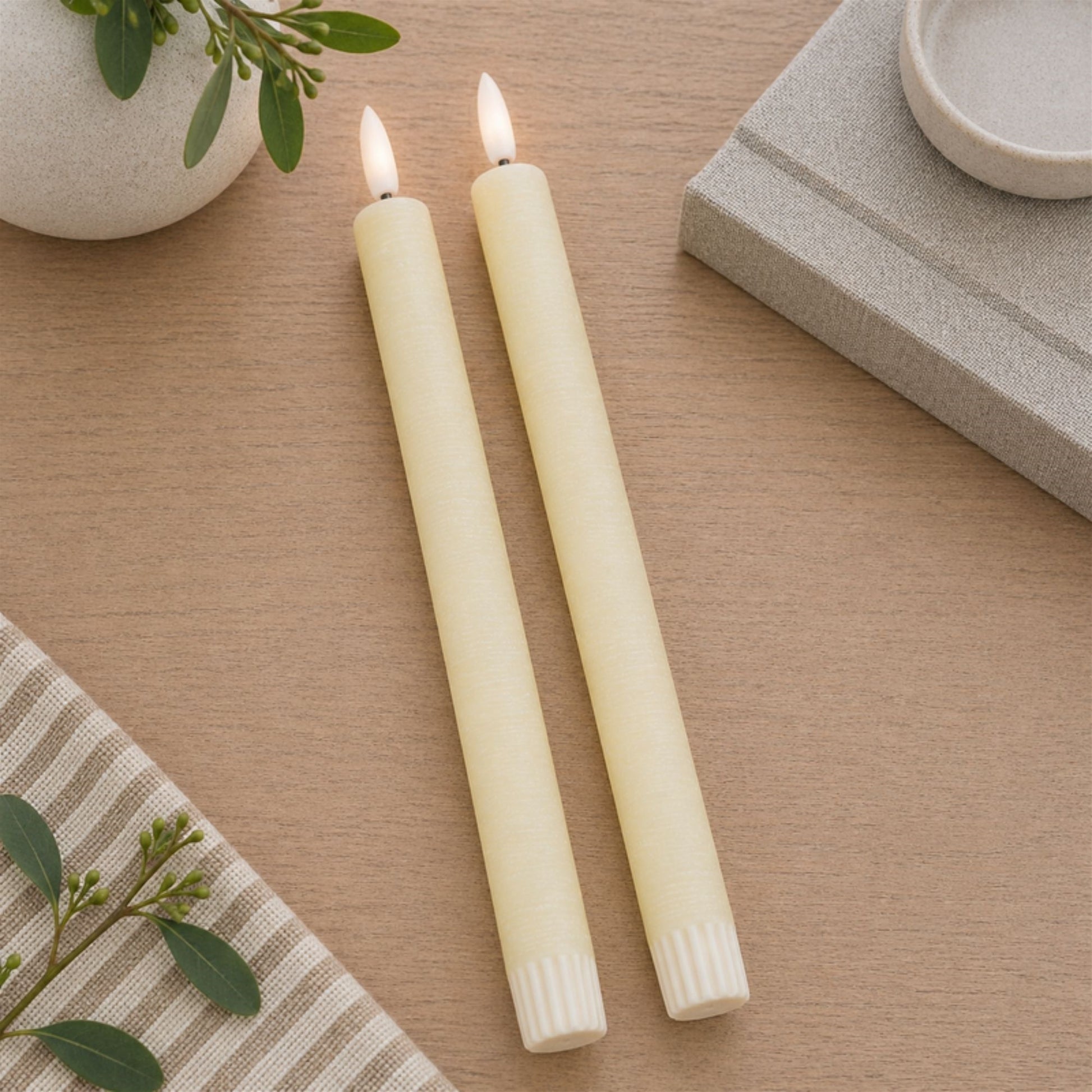 FIA Wick Ivory Taper Candle (Set of 2) alternate view 2