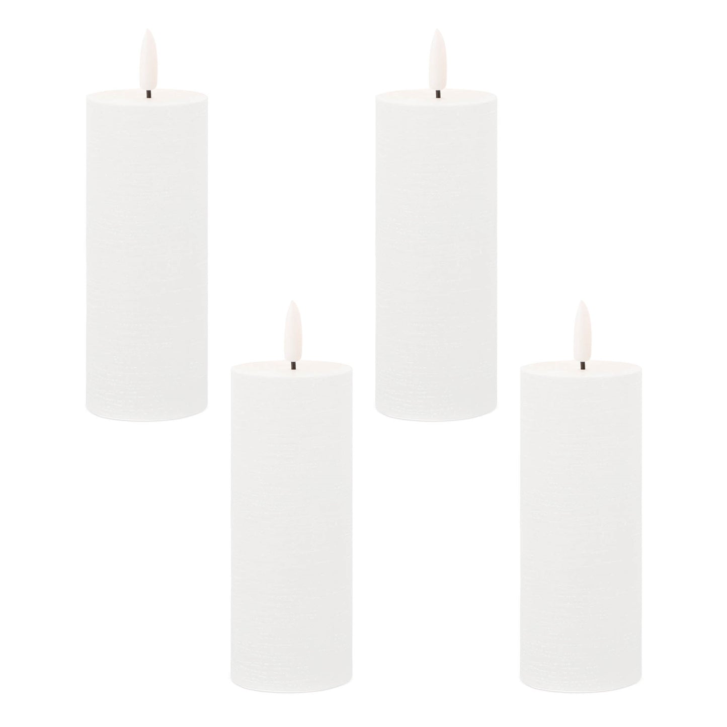 FIA Wick White Pillar Candle (Set of 4) alternate view 4