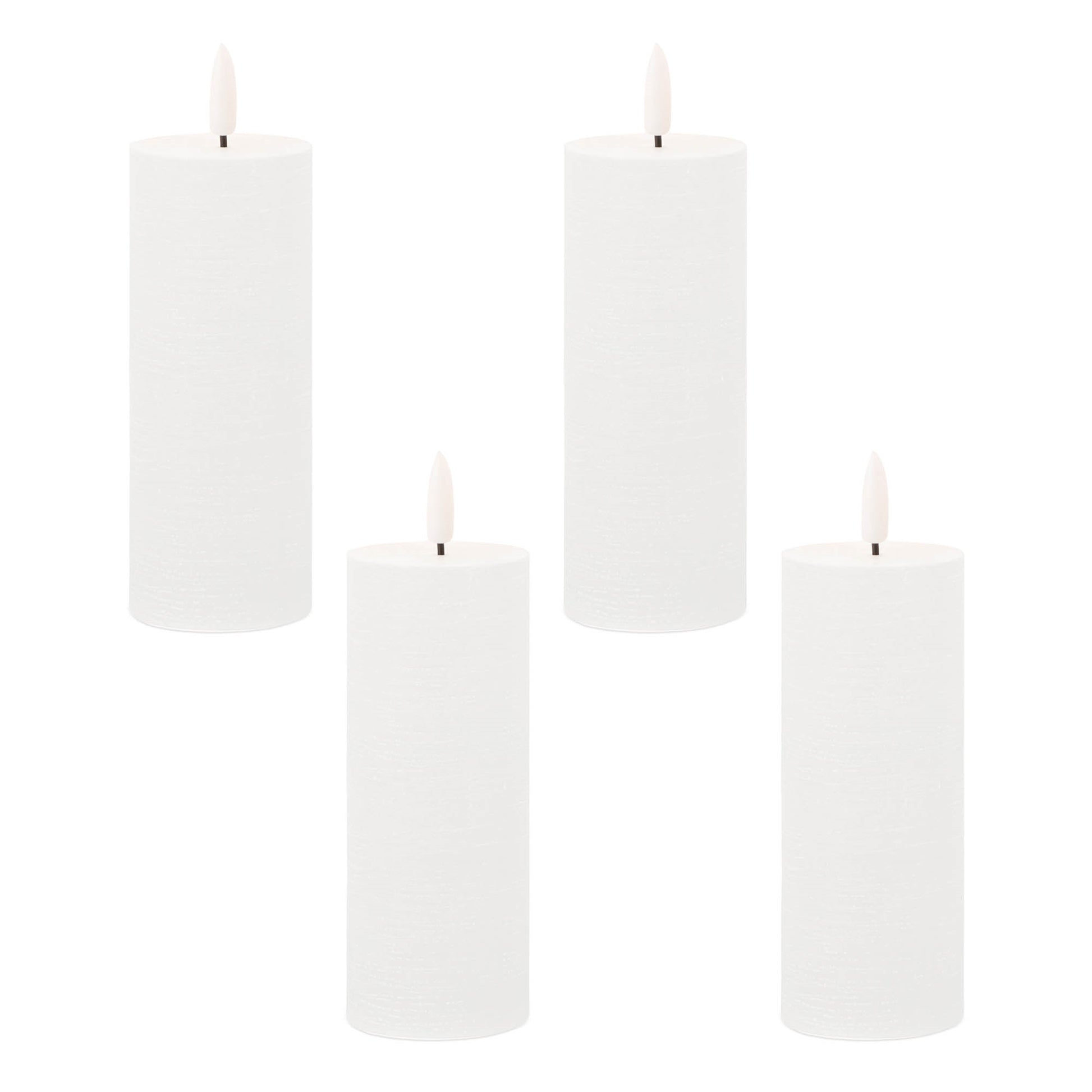 FIA Wick White Pillar Candle (Set of 4) alternate view 4