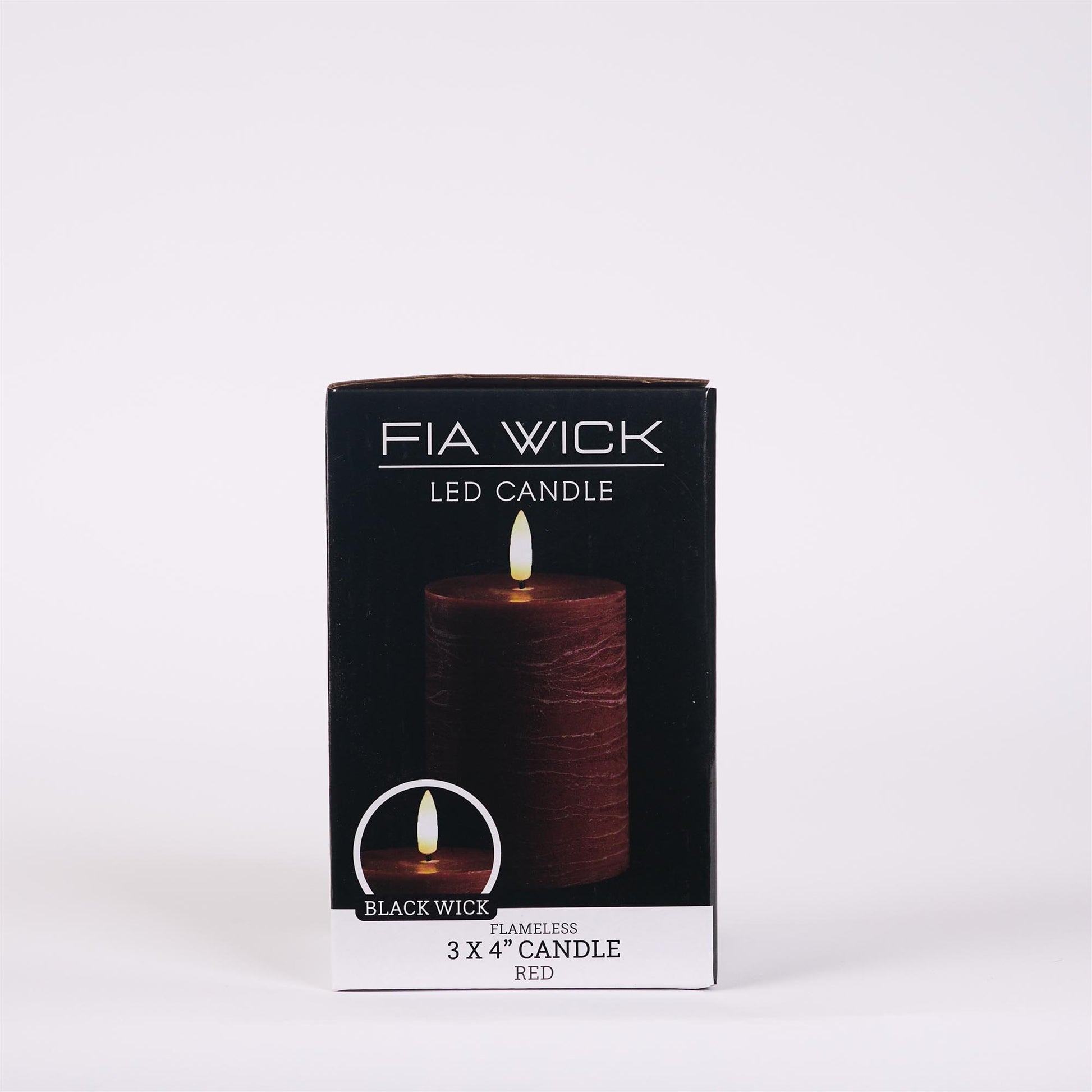 FIA Wick Red Pillar Candle (Set of 2) alternate view 3