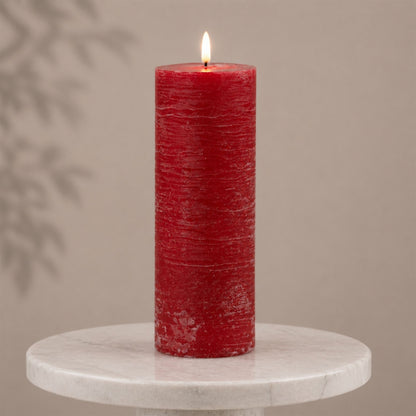 FIA Wick Red Pillar Candle (Set of 2) alternate view 2