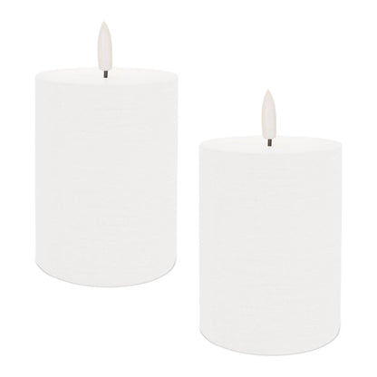 FIA Wick White Pillar Candle (Set of 2) alternate view 4