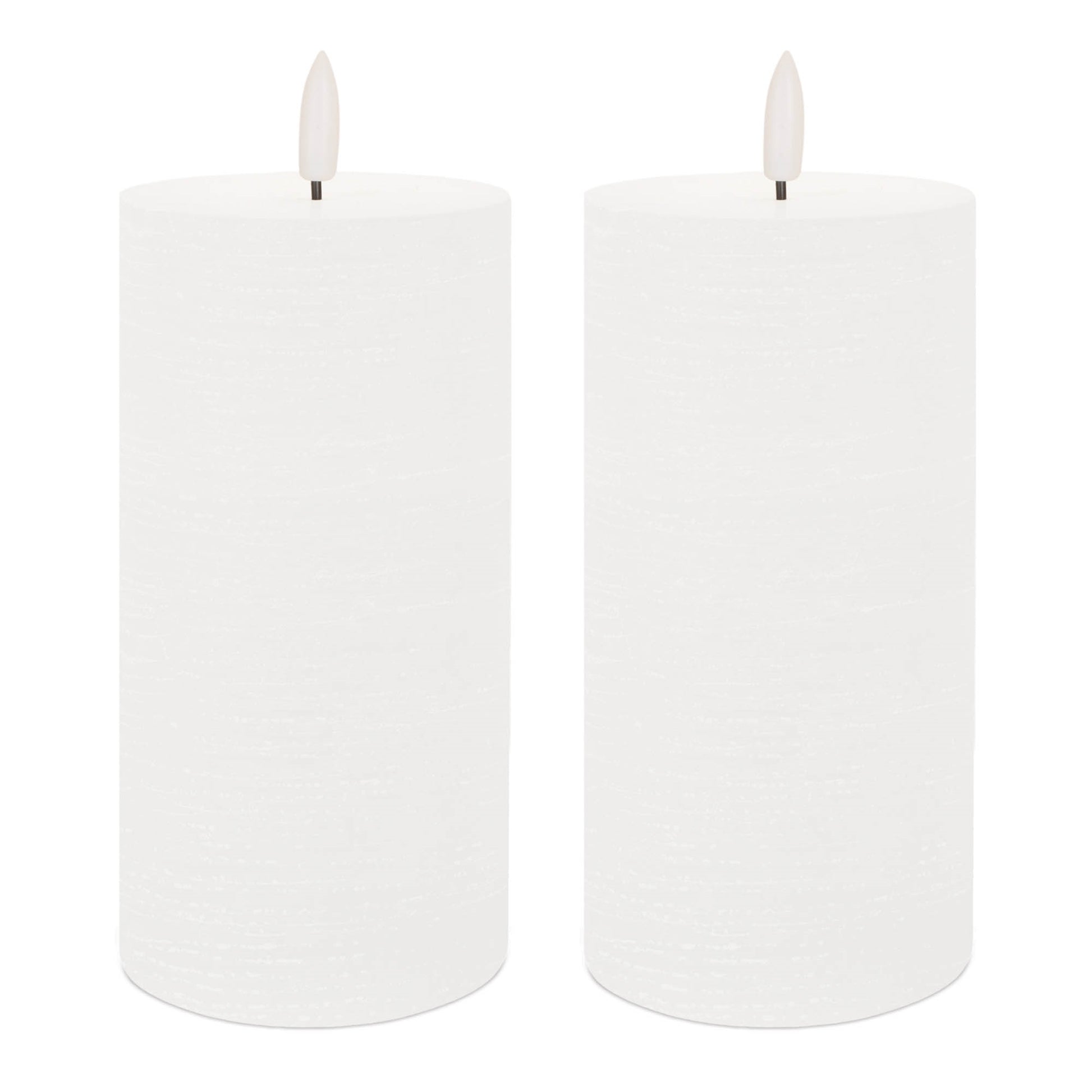FIA Wick White Pillar Candle (Set of 2) alternate view 4