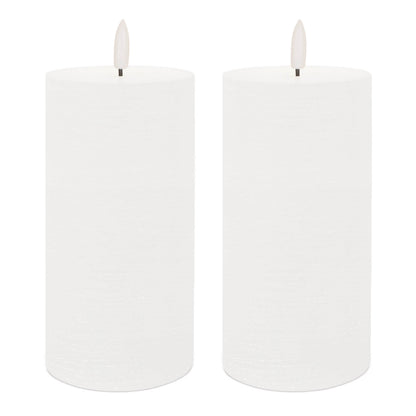 FIA Wick White Pillar Candle (Set of 2) alternate view 4