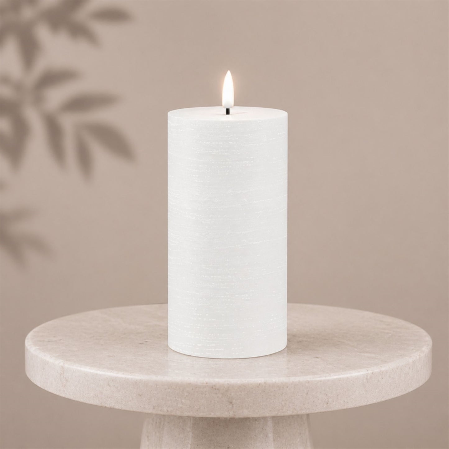 FIA Wick White Pillar Candle (Set of 2) alternate view 2