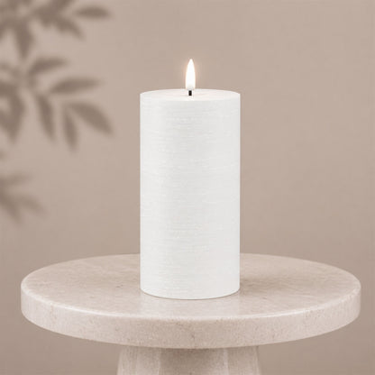 FIA Wick White Pillar Candle (Set of 2) alternate view 2
