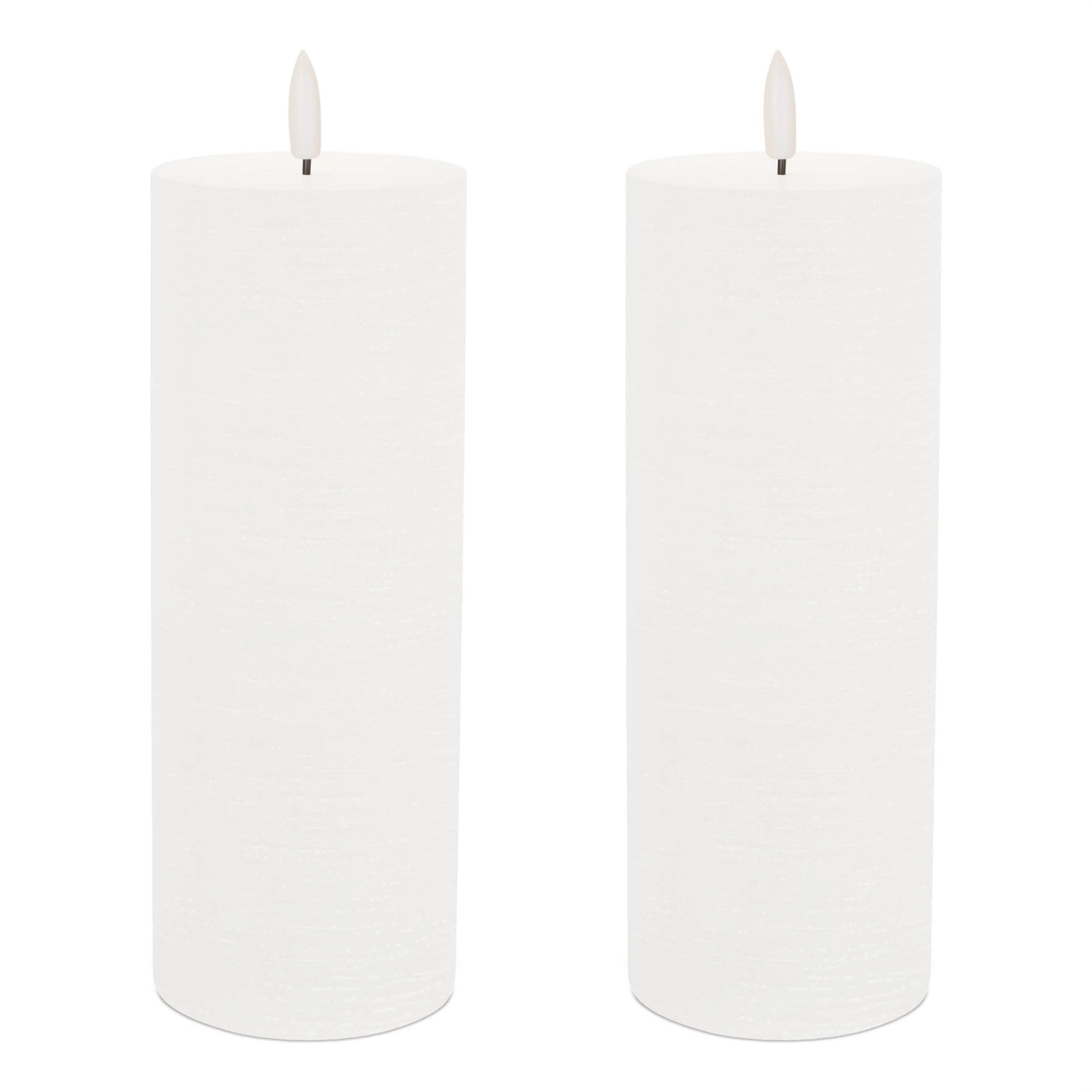 FIA Wick White Pillar Candle (Set of 2) alternate view 4