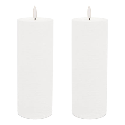 FIA Wick White Pillar Candle (Set of 2) alternate view 4